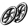 190-289 HO Brake Wheels Brass