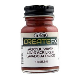 Testors Createfx Mahagony Wash Acrylic_13592
