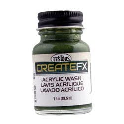 Testors Createfx Olive Green Wash Acryli