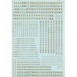460-90033 HO Roman - Condensed Letters  Nr Gold