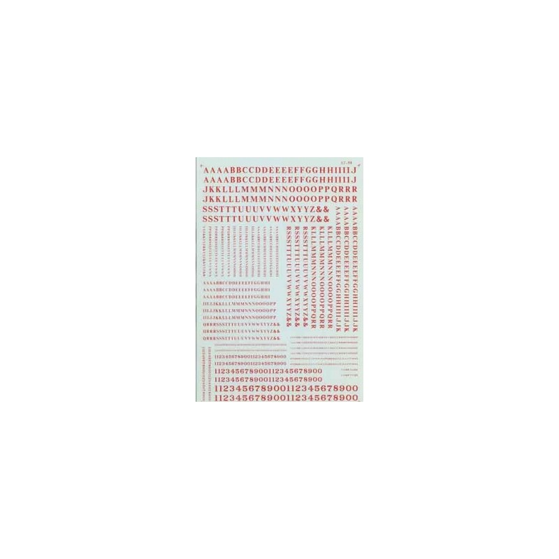 460-90035 HO Roman - Condensed Letters  Nr