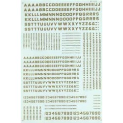 460-90053 HO Block Gothic - Letters and Numbers