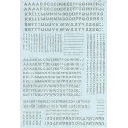 460-90054 HO Block Gothic - Letters and Numbers