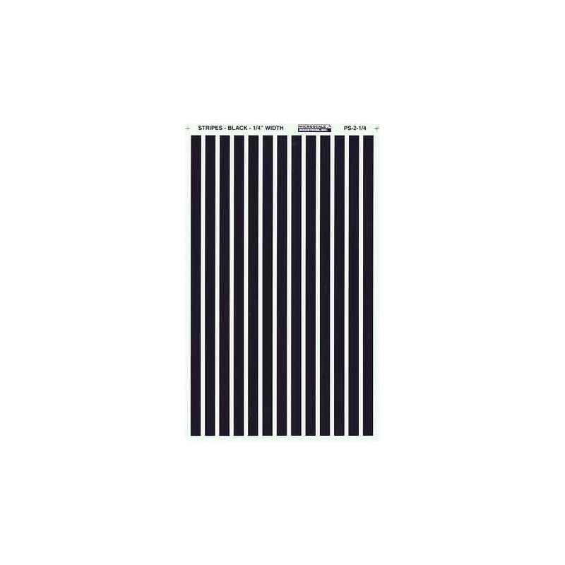 460-PS-2-1/4 Parallel stripes black 1/4 wide