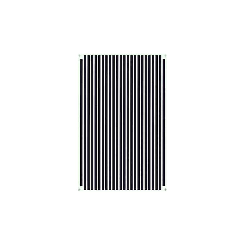 460-PS-2-1/8 Parallel stripes black 1/8 wide