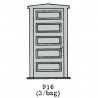 HO 5-Panel Door 13.8 x 27.3