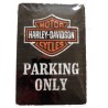 Wandblech Harley-Davidson Parking Only 20x30cm