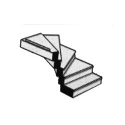 570-90944 G 1:24 Right Turn Staircase