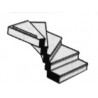 570-90945 O 1:48 Right Turn Staircase