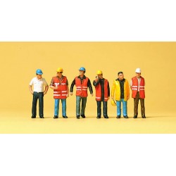 HO Arbeiter mit Warnweste 6 Figuren