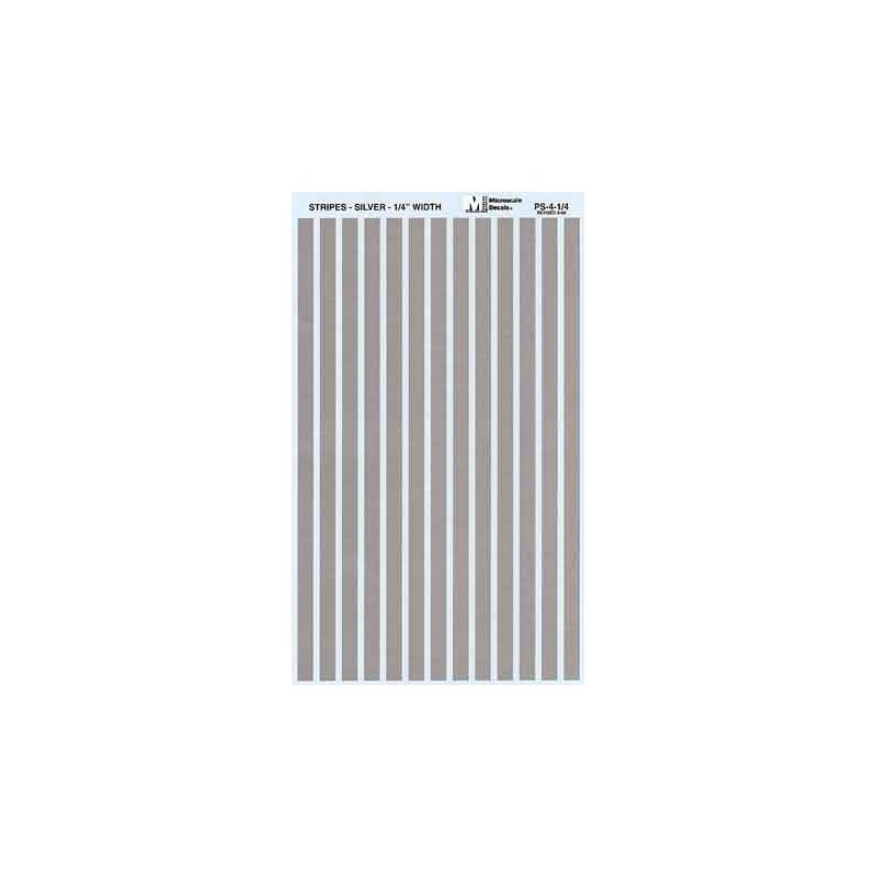 460-PS-4-1/4 Parallel stripes silver 1/4 wide