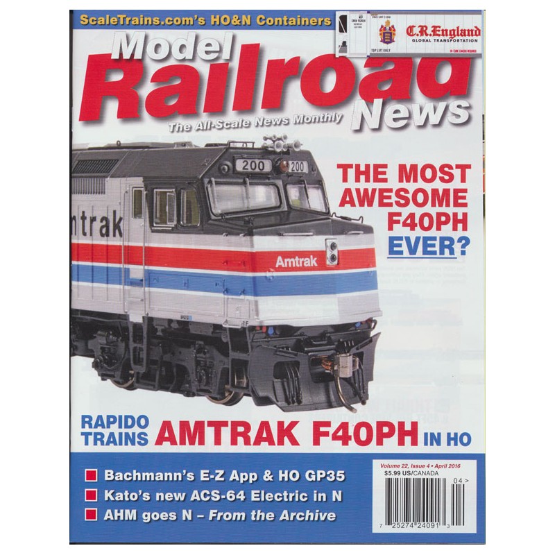 20163602 Model Railroad News 2016 / 4