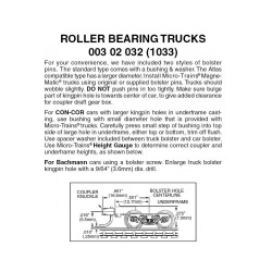 489-003.02.032 N MTL Roller Bearing w/med. coupler