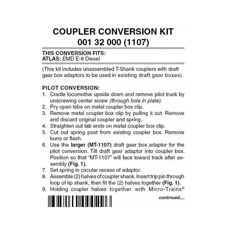 489-001.32.000 N Coupler Conversion kit Atlas E-8