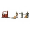 N Workers with Forklift