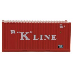 949-8013 HO 20' Container w/Flat Panel K-Line re