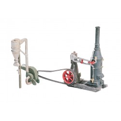HO Steam Engine and Hammer Mill