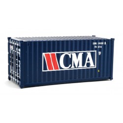 949-8062 HO 20' Corr.Side Container CMA blue whi