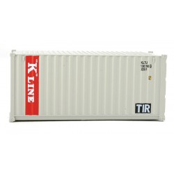 949-8065 HO 20' Corr.Side Container K-Line gray