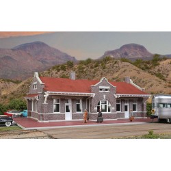 HO Brick Mission-Style Santa Fe Depot