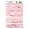 Dry Transfer Decals 45 USA Gothic rot