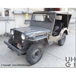 HO Armee-Jeep Willys M38A1 mit Anhän