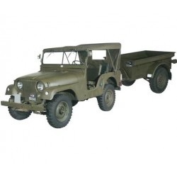 HO Armee-Jeep Willys M38A1 mit Anhän