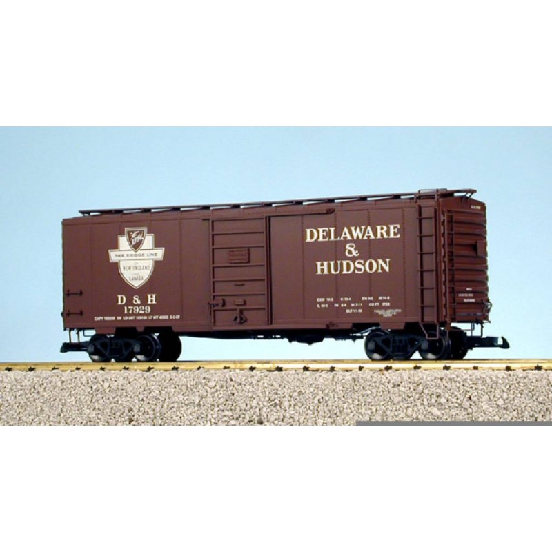 150-3444 N 40' Box Car Delaware  Hudson