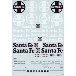 460-87-30 HO Santa Fe Hood Diesels 1972-1996 Hoo