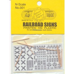 184-1 N Highway signs Railroad Signs 1900-Present