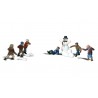 HO Kinder bei Schneeballschlacht - Snowball Fight