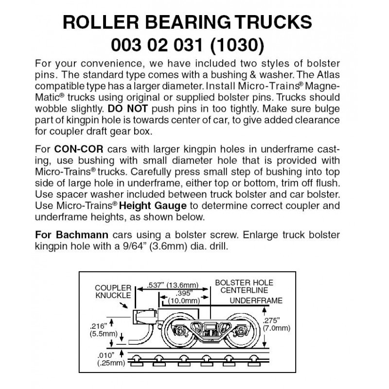 489-003.02.031 N Roller Bearing Trucks