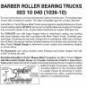 489-003.10.040 N MTL Barber Roller Bearing w.Tr.