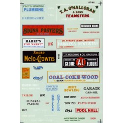 460-87-165 HO Structure Signs-Industrial Town  Ci