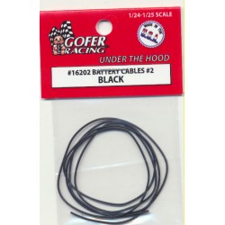 Gof-16202 1/24 - 1/25 Battery Cables  2 black