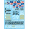 N Decal Union Pacific freight cars UP shiel