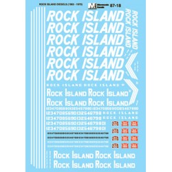 N Decal Rock Island Diesels 1963-1975 - Wate