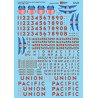 N Decal Union Pacific Diesels and Gas Turbines