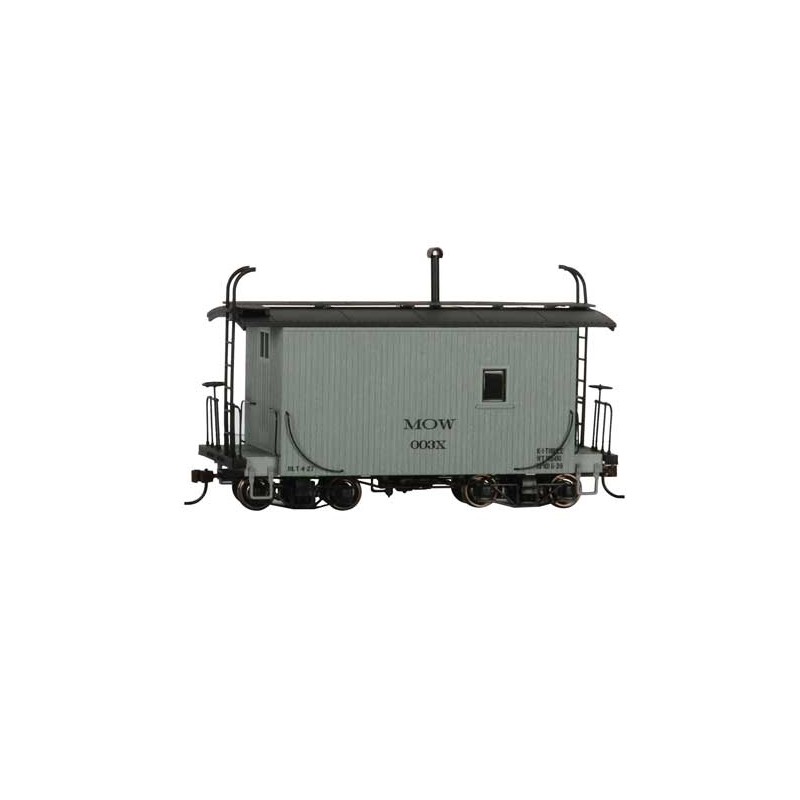 160-26561 On30 18' Wood Logging Caboose MOW gray