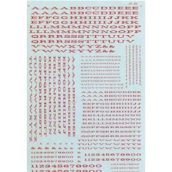 460-70015 N Alphabets - extended roman - red