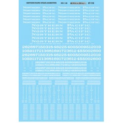 N Decal Northern Pacific Steam Locomotives 1