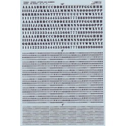 HO Alphabets - Roman Freight Stencil -Black 87-326