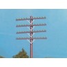 HO Railroad Telephone Pole Crossarms Only - Brown
