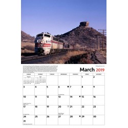 2019 Burlington Route Railroad Kalender