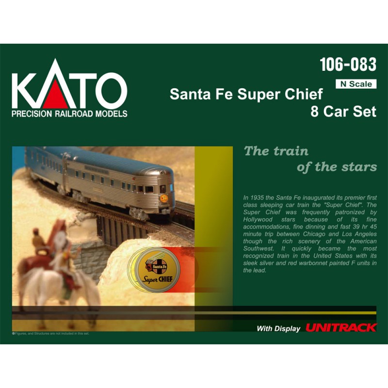 N Santa Fe Super Chief 8-Car Set Interior Lightnin