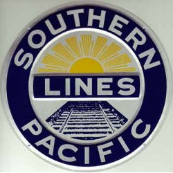 460-10005 Die-cast metal sign Southern Pacific