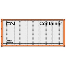 HO 20' smooth side Container CN weiss-schwarz