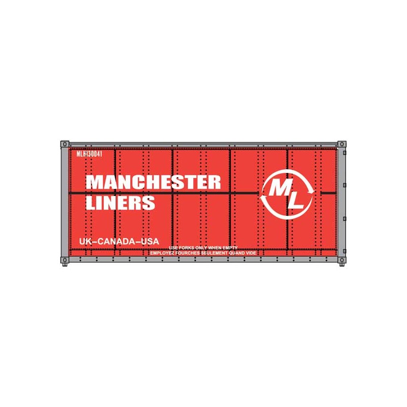 HO 20' smooth side Container Manchester Liners