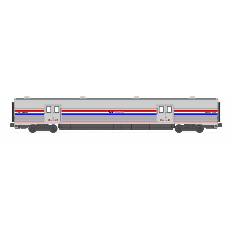 N Amtrak Viewliner II Ph III Heritage Bagg 61058