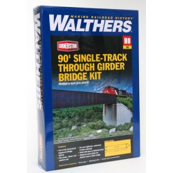 HO 90' Single-Track Railroad Through Girder Bridge